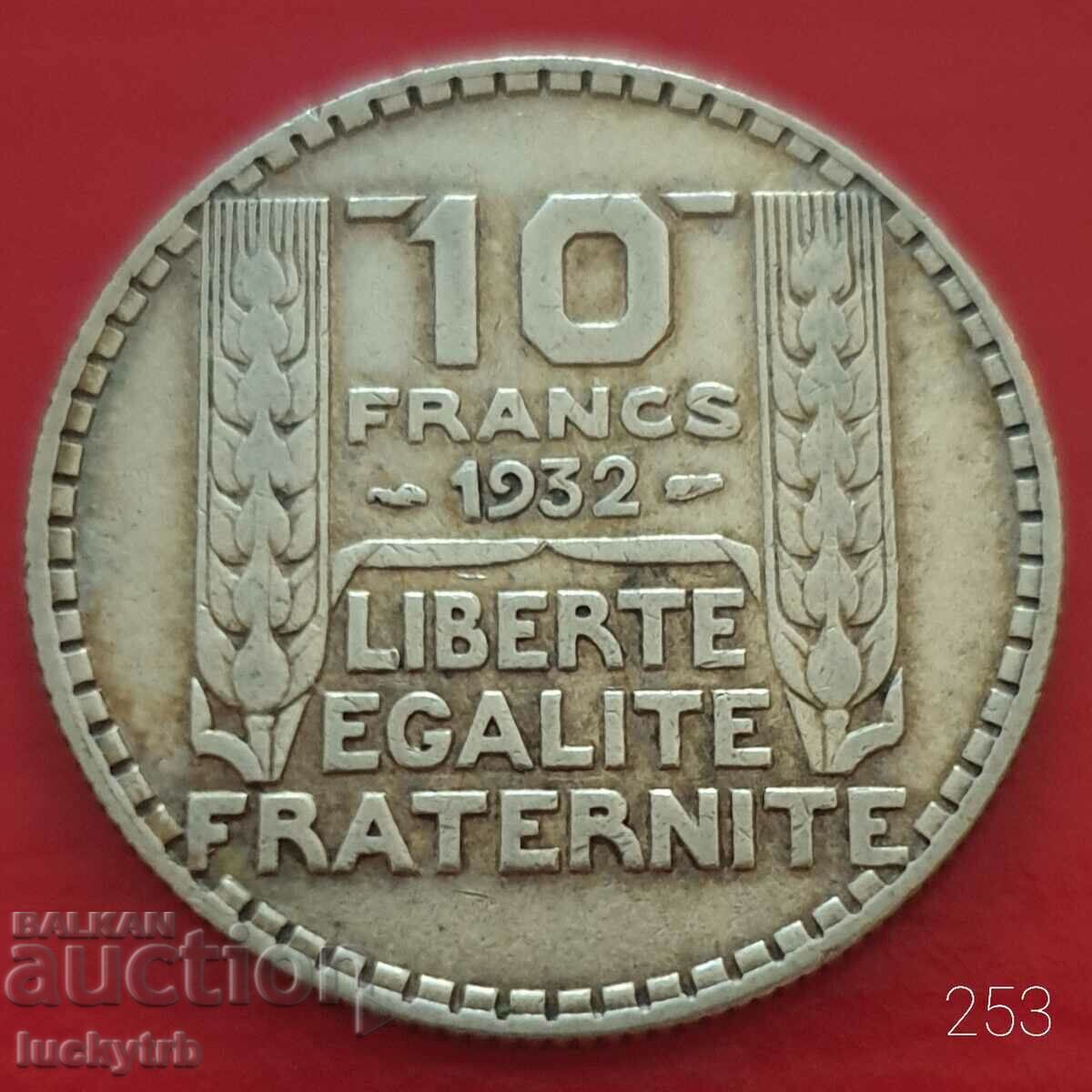 10 francs 1932 - France - Silver