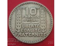 10 francs 1934 - France - Silver