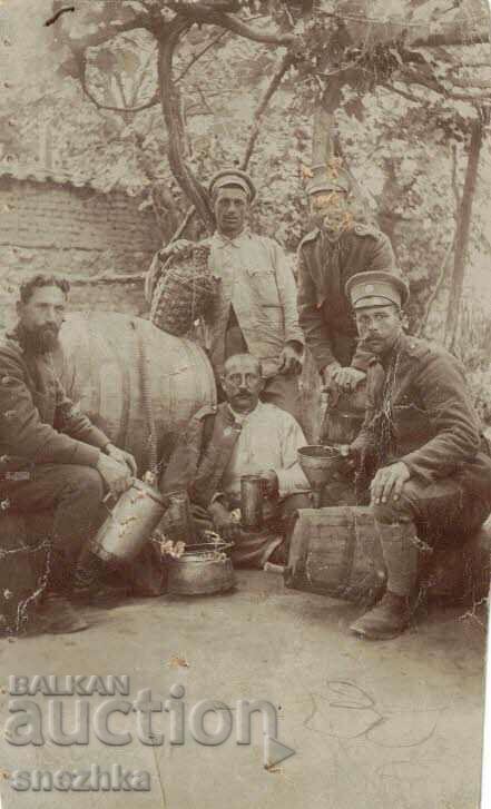 Fotografie veche, PSV militar bulgar 1917, Sevlievo, Skopje