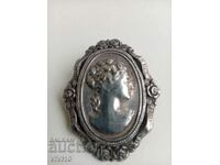 Antique England brooch, silver