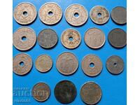 Lot of old Belgian non-recurring coins