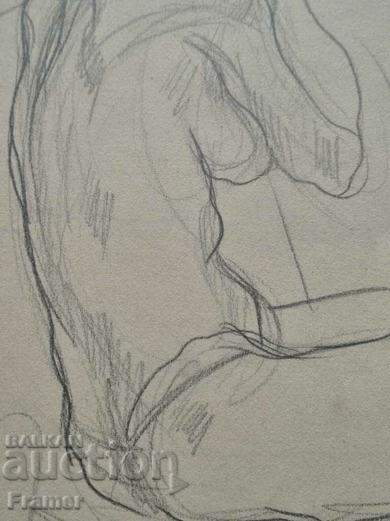 Delivery of SVETLIN RUSEV 1933-2018 Dreaming Original drawing 1990s Delivery of SVETLIN RUSEV 1933-2018 Dreaming Original drawing 1990s