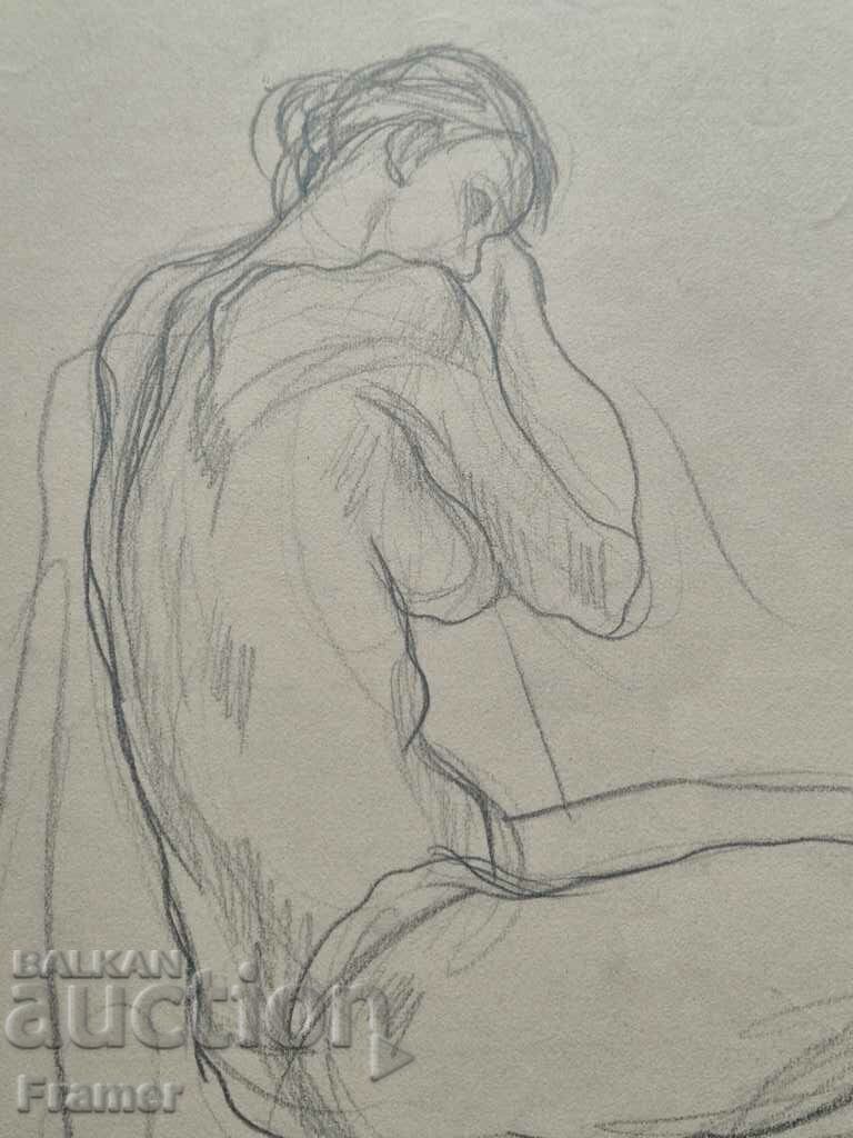 SVETLIN RUSEV 1933-2018 Dreaming Original drawing 1990s - 6 SVETLIN RUSEV 1933-2018 Dreaming Original drawing 1990s - 6