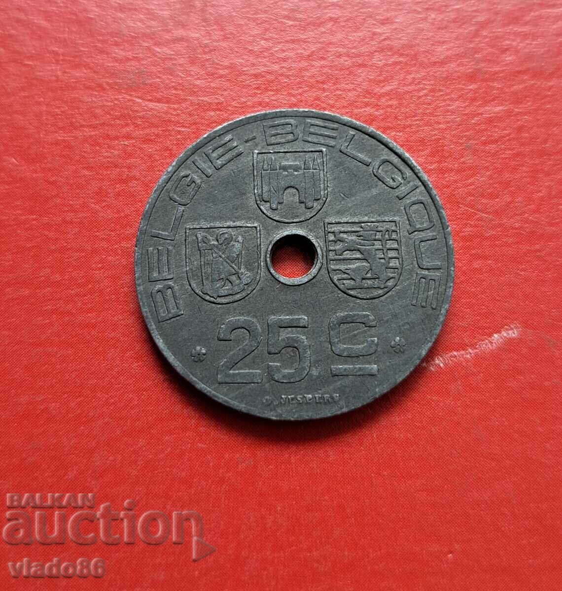 25 centimes 1945 Belgium