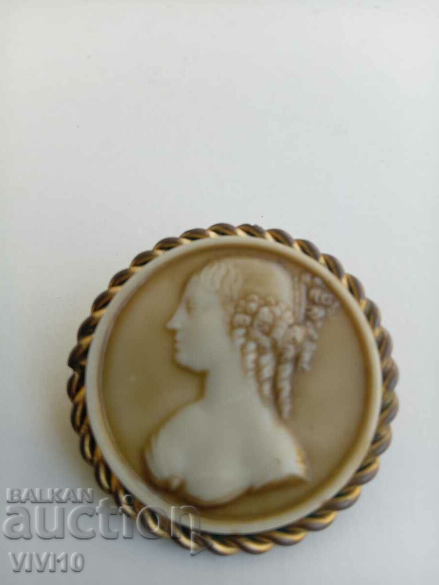 Antique England brooch, marked