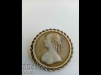 Antique England brooch, marked