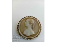 Antique England brooch, marked