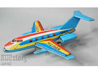 Old metal toy model airplane