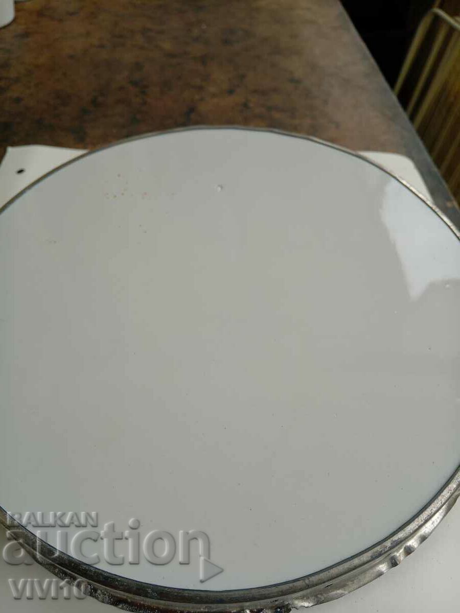 Auction  Porcelain basket, tray, Czech Republic