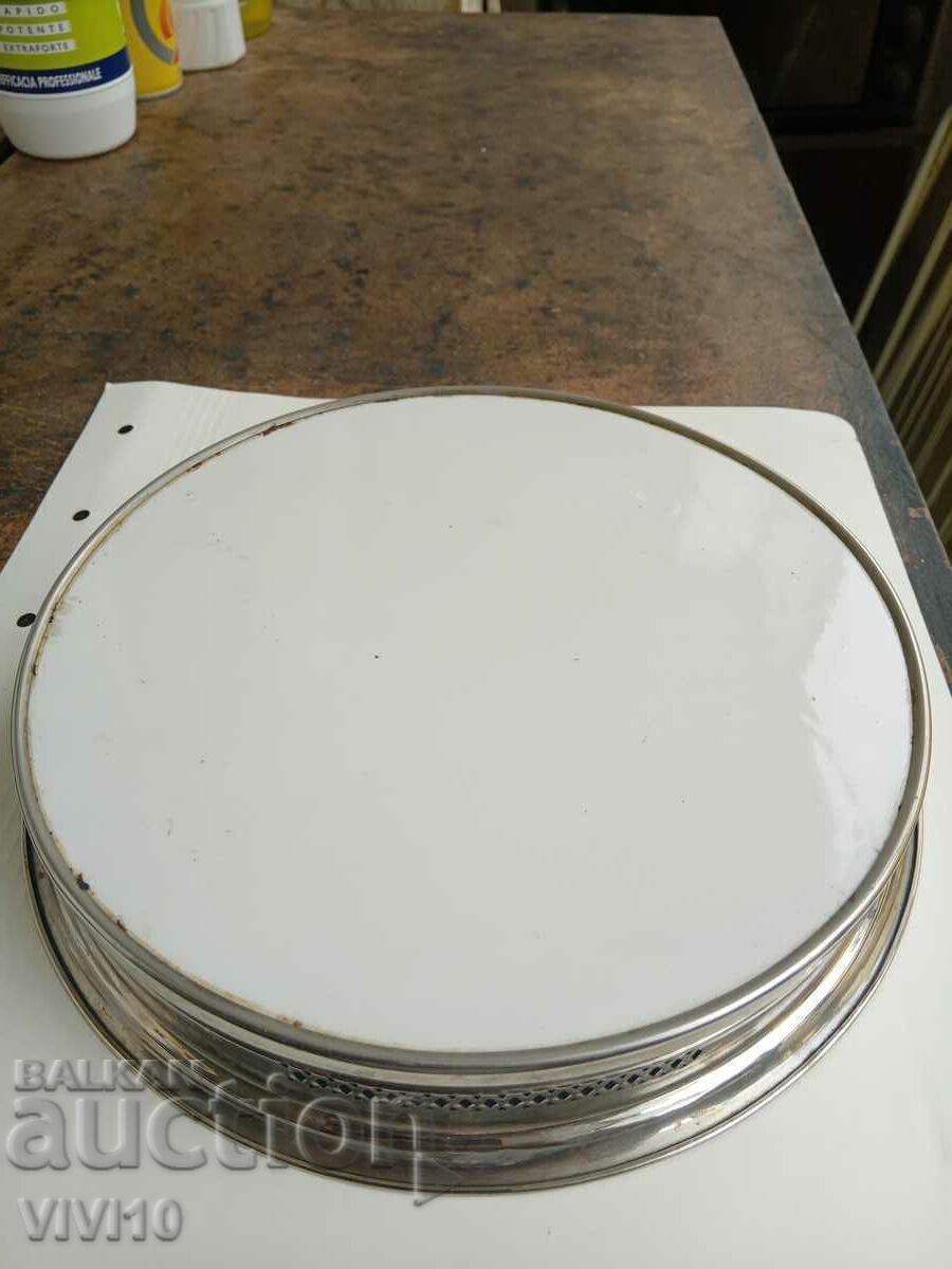 Auction Old tray, casserole, Czech Republic, porcelain Auction Old tray, casserole, Czech Republic, porcelain