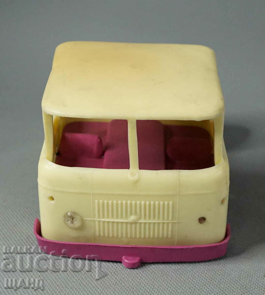 Old plastic toy truck model