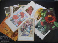 Old greeting cards, 9 pieces