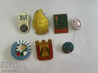 7 numbers of badges signs of communism interesting