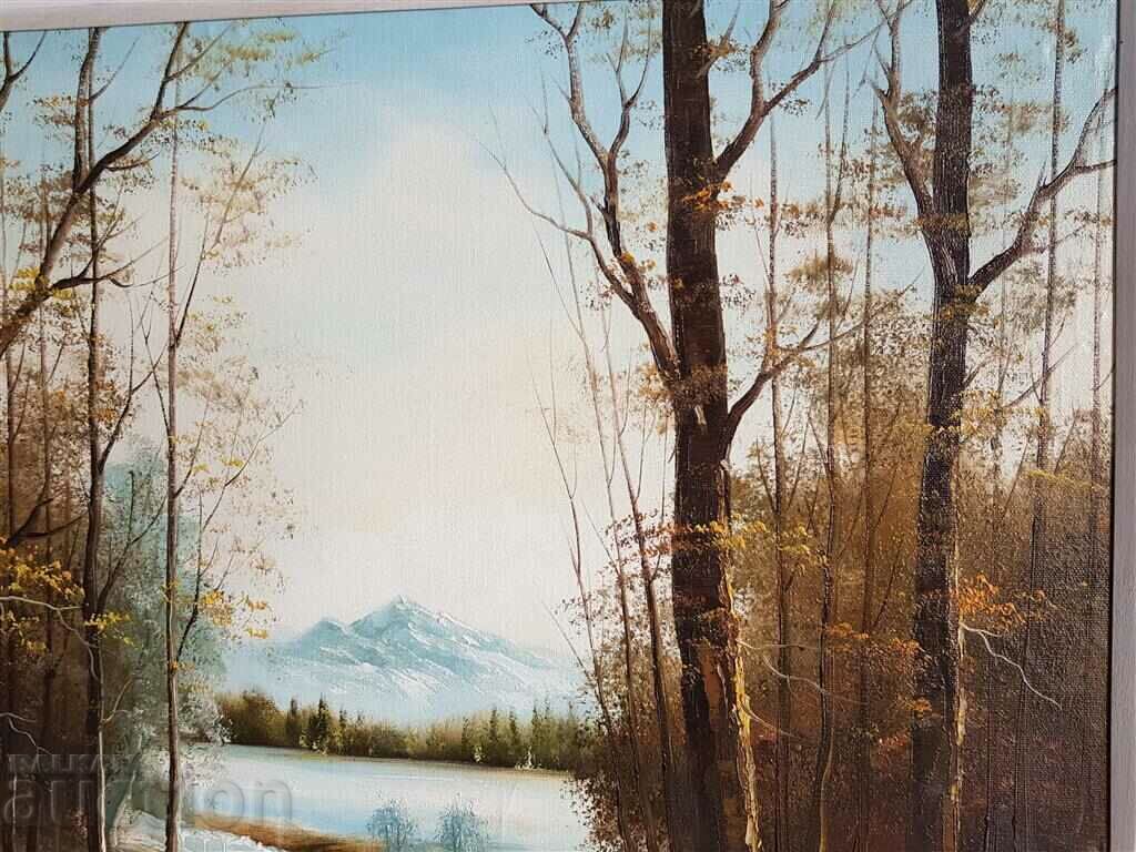 A beautiful Winter Landscape painting by Fellows in oil paints - 6 A beautiful Winter Landscape painting by Fellows in oil paints - 6