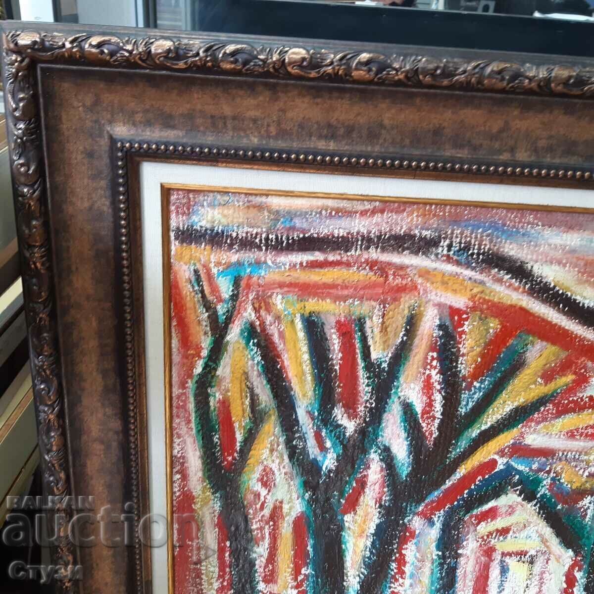 An old painting in the style of Genko Genkov, oil on canvas, 73x94 cm with price 750.00 BGN | € 383.47 An old painting in the style of Genko Genkov, oil on canvas, 73x94 cm with price 750.00 BGN | € 383.47