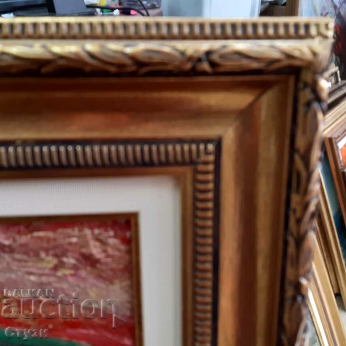 An old painting in the style of Genko Genkov, oil on canvas, 69x82 cm - 6