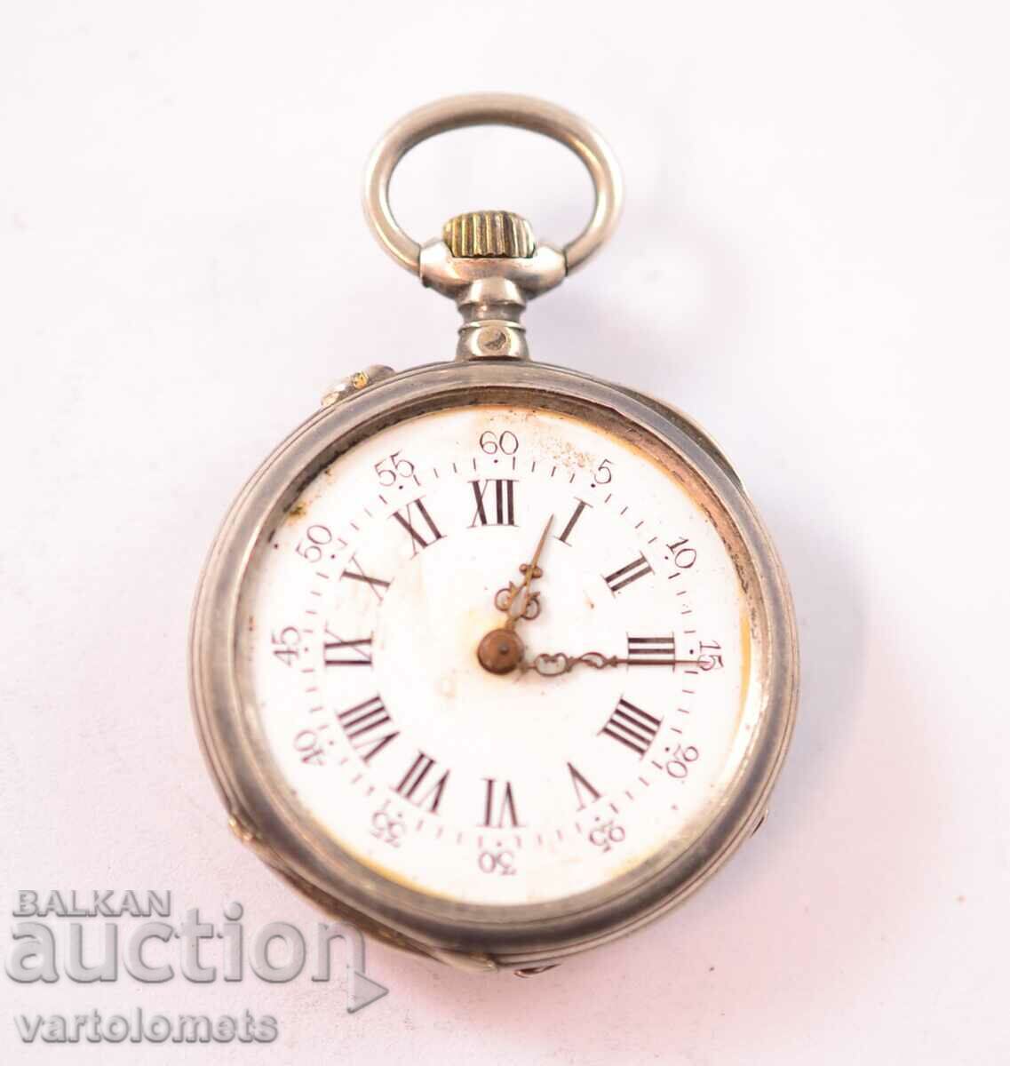 Antique Silver Ladies Pocket Watch - Not Working