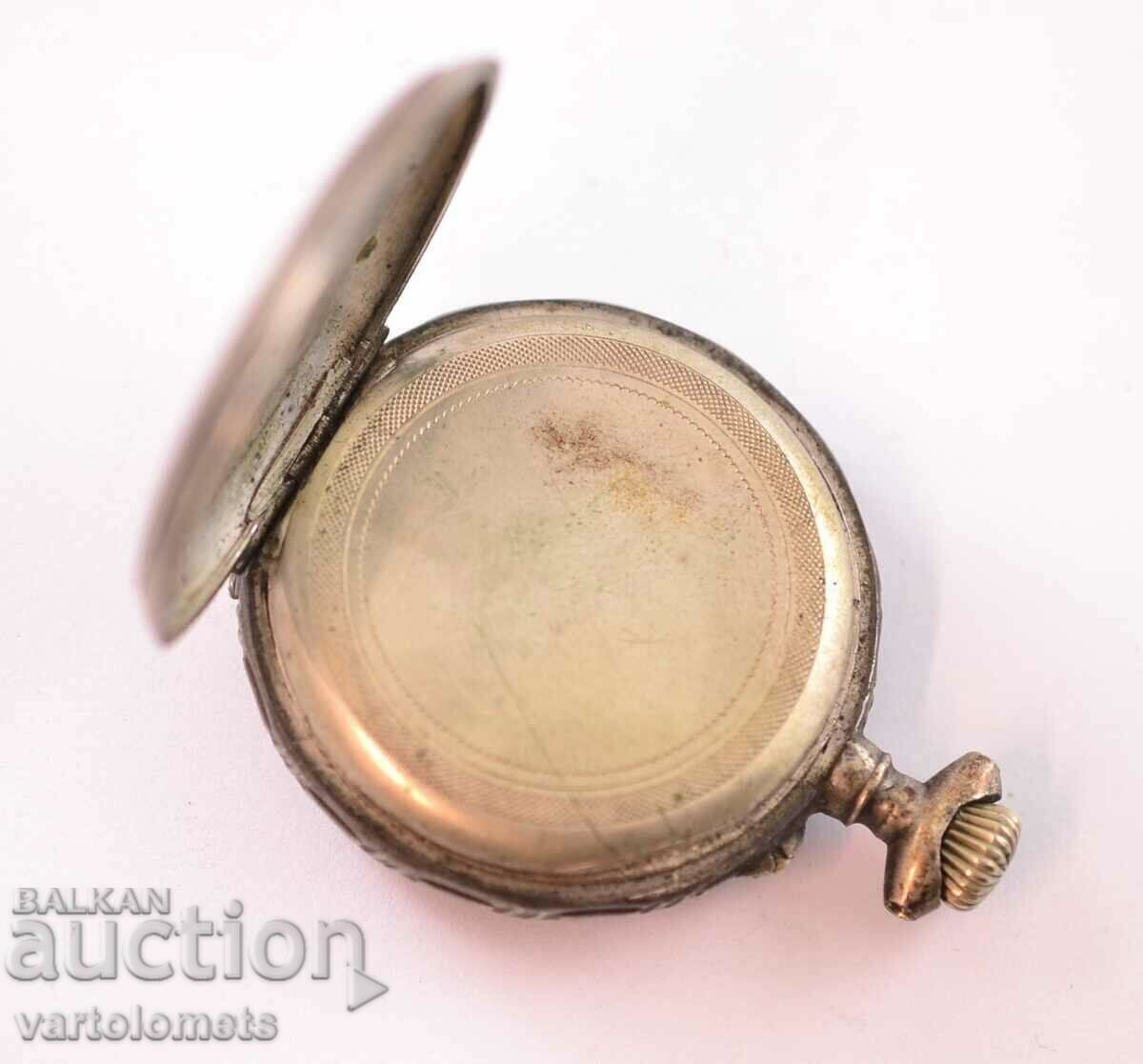 Auction Antique Silver Pocket Watch - Not Working Auction Antique Silver Pocket Watch - Not Working