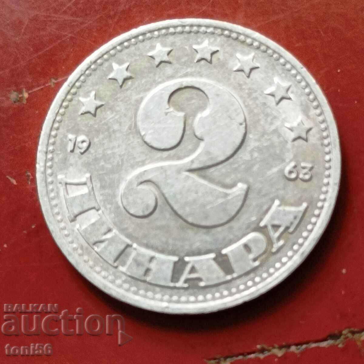 Yugoslavia - 2 dinars 1963 Yugoslavia - 2 dinars 1963
