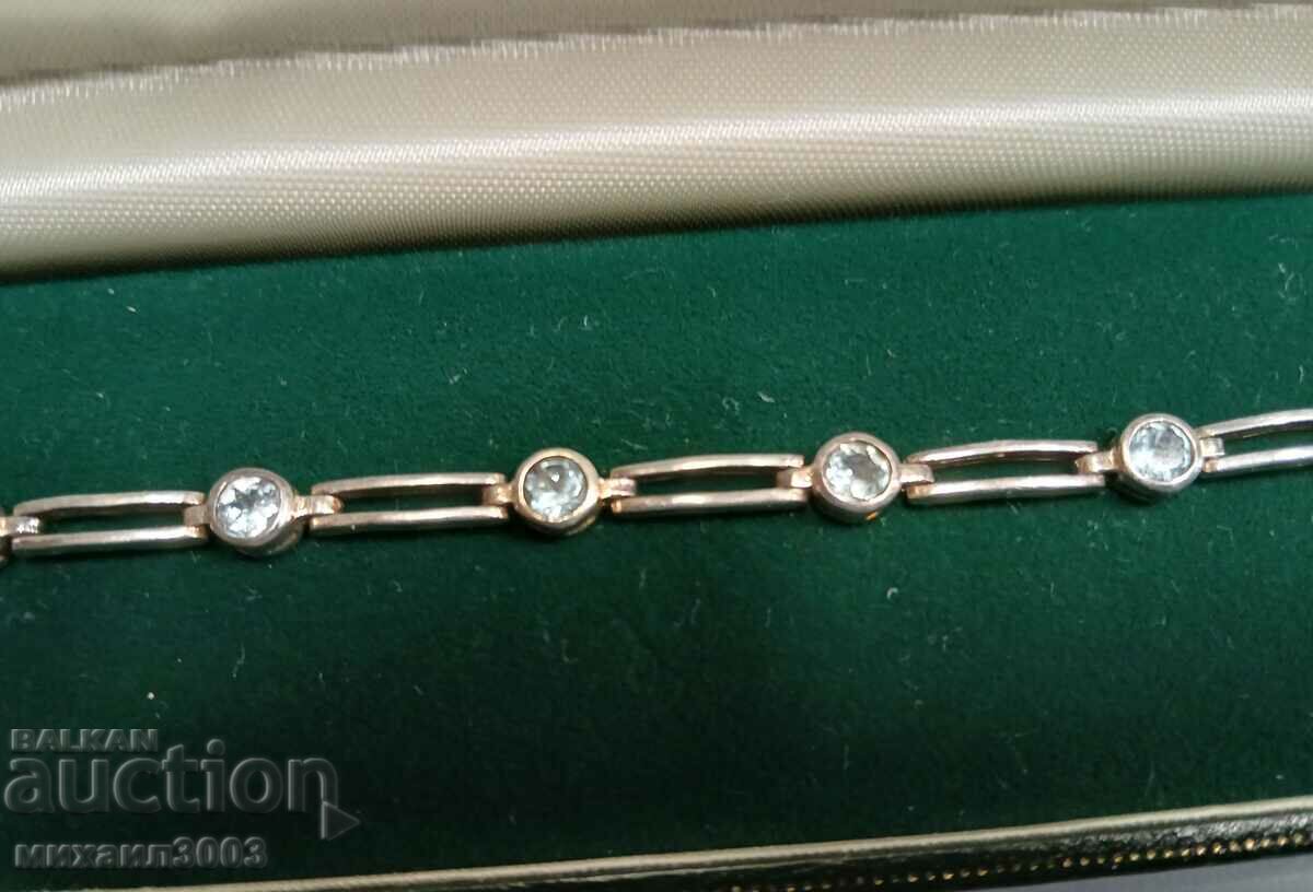 SILVER WOMEN'S BRACELET WITH AMETHYSTS IN BOX with price 149.00 BGN | € 76.18 SILVER WOMEN'S BRACELET WITH AMETHYSTS IN BOX with price 149.00 BGN | € 76.18