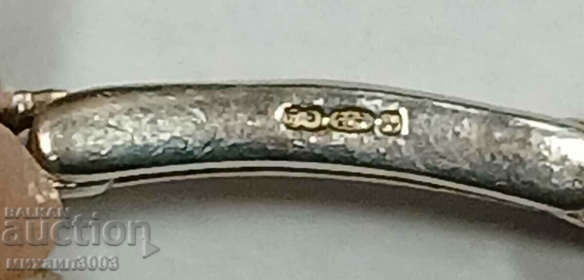 SILVER WOMEN'S BRACELET WITH AMETHYSTS IN BOX - 6 SILVER WOMEN'S BRACELET WITH AMETHYSTS IN BOX - 6