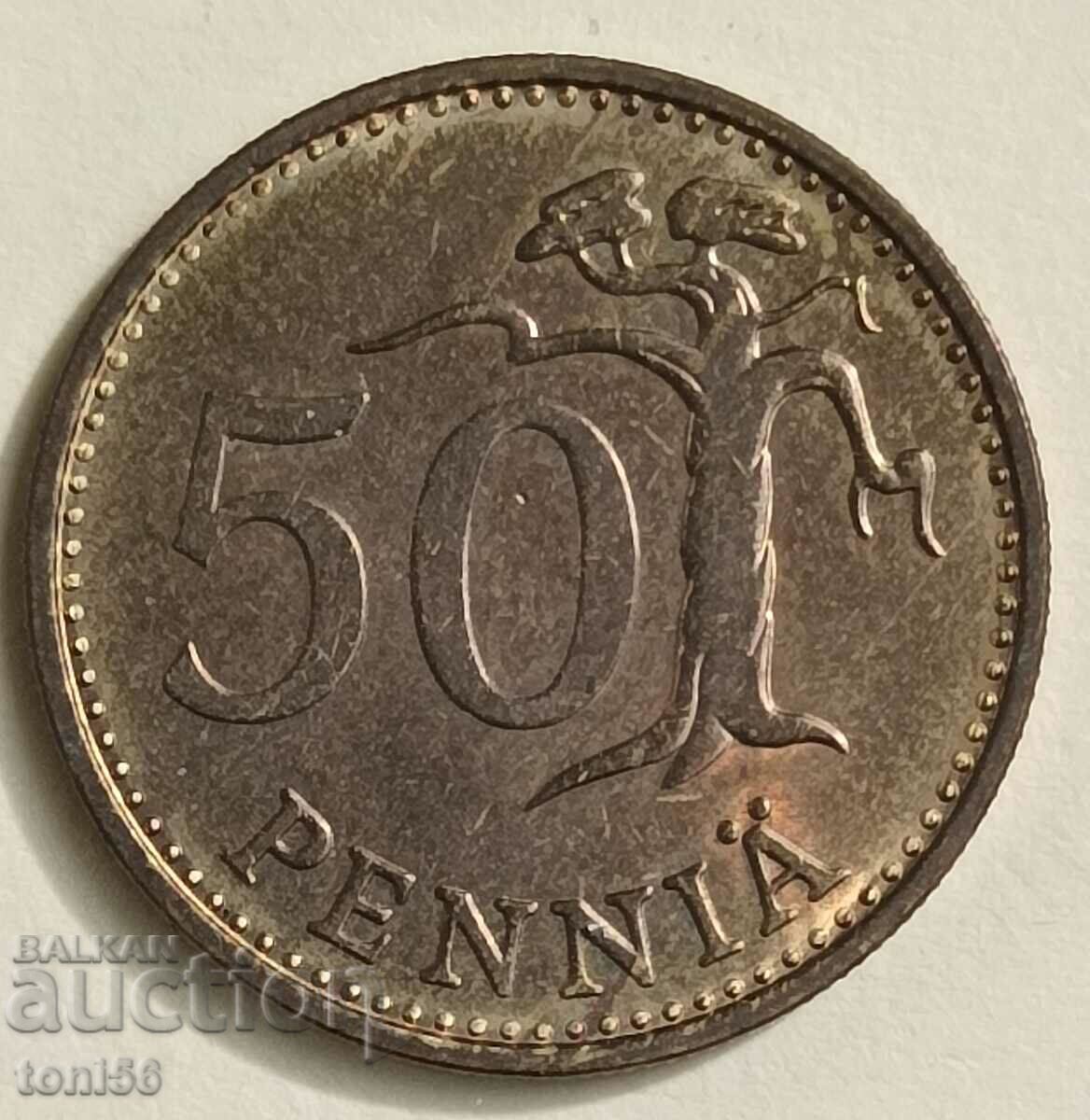 Финландия 50 пеня 1968