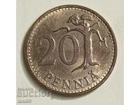 Finlanda 20 pence 1968