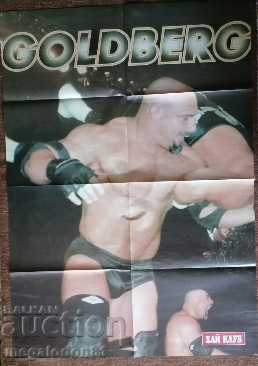 Poster from High Club magazine - Goldberg, WWF