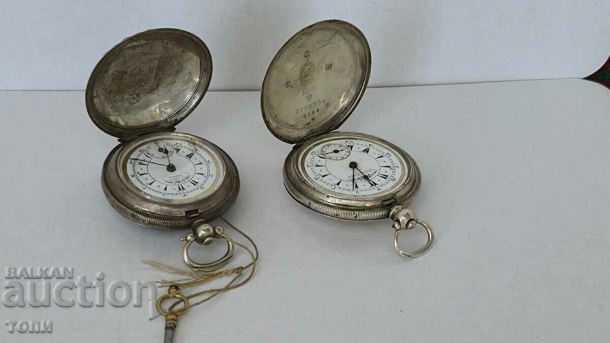 TURKISH POCKET WATCHES SILVER NOT WORKING