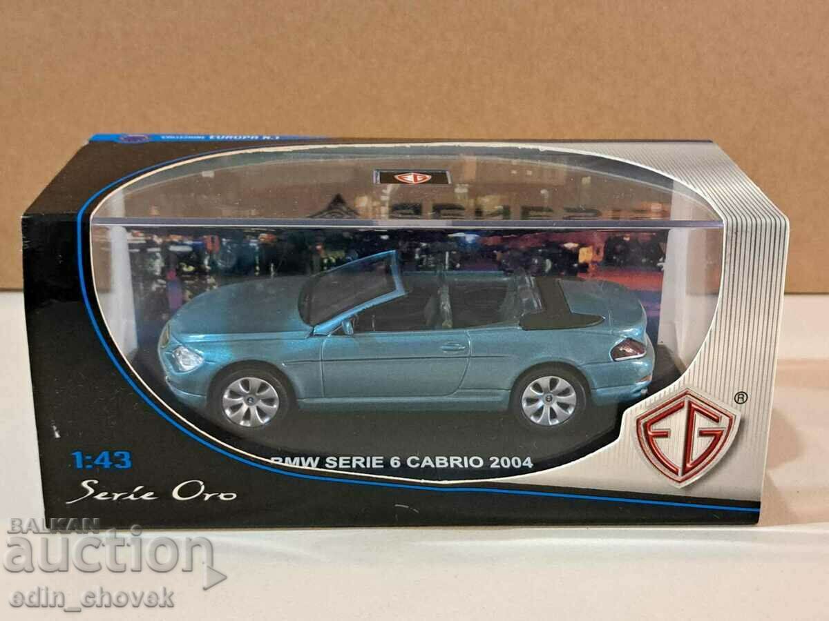 1/43 Edison Giocattoli BMW 6 Series Convertible 2004. New