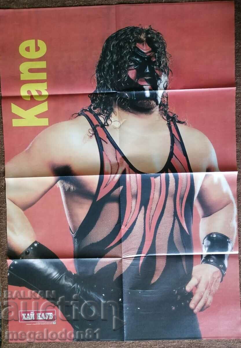 Poster from High Club magazine - Kane, wrestling