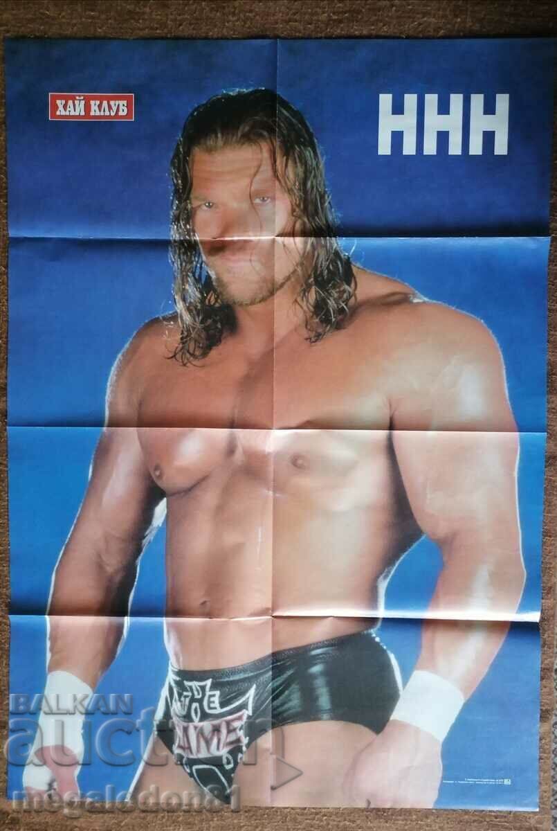 Poster from High Club magazine - The Three X's, wrestling Poster from High Club magazine - The Three X's, wrestling