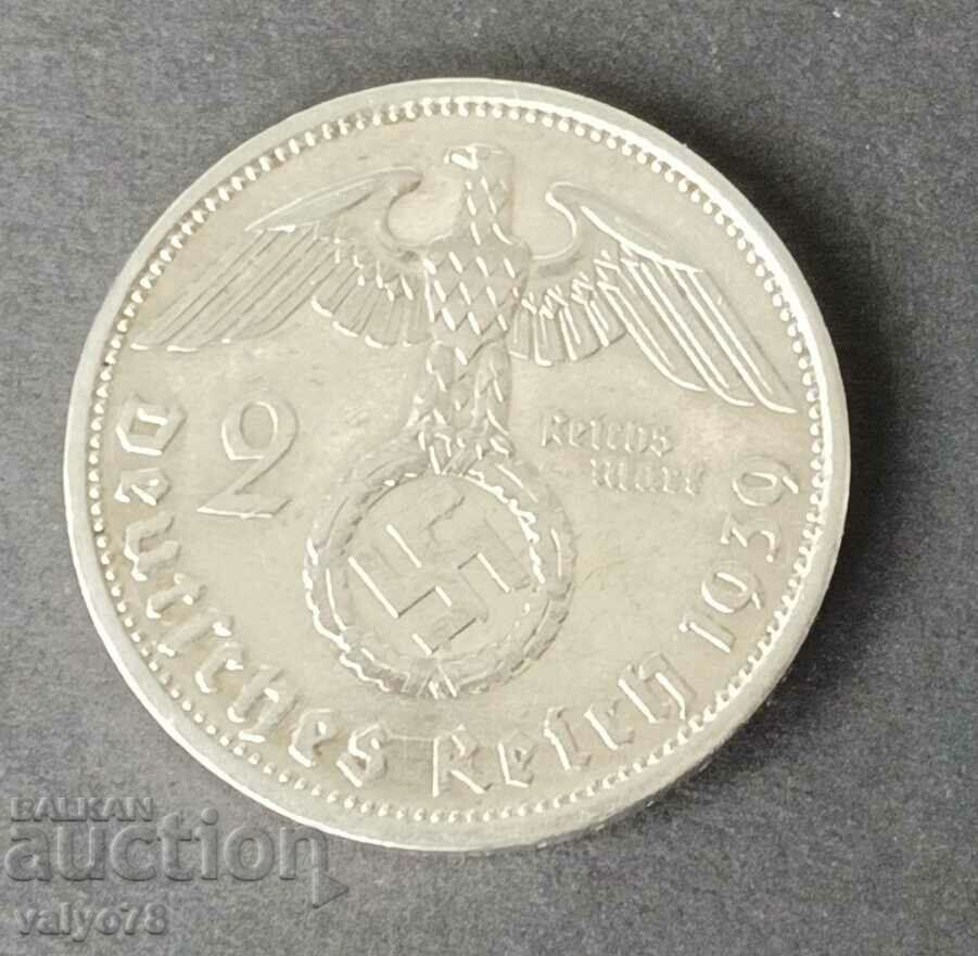 Silver German coin, Third Reich