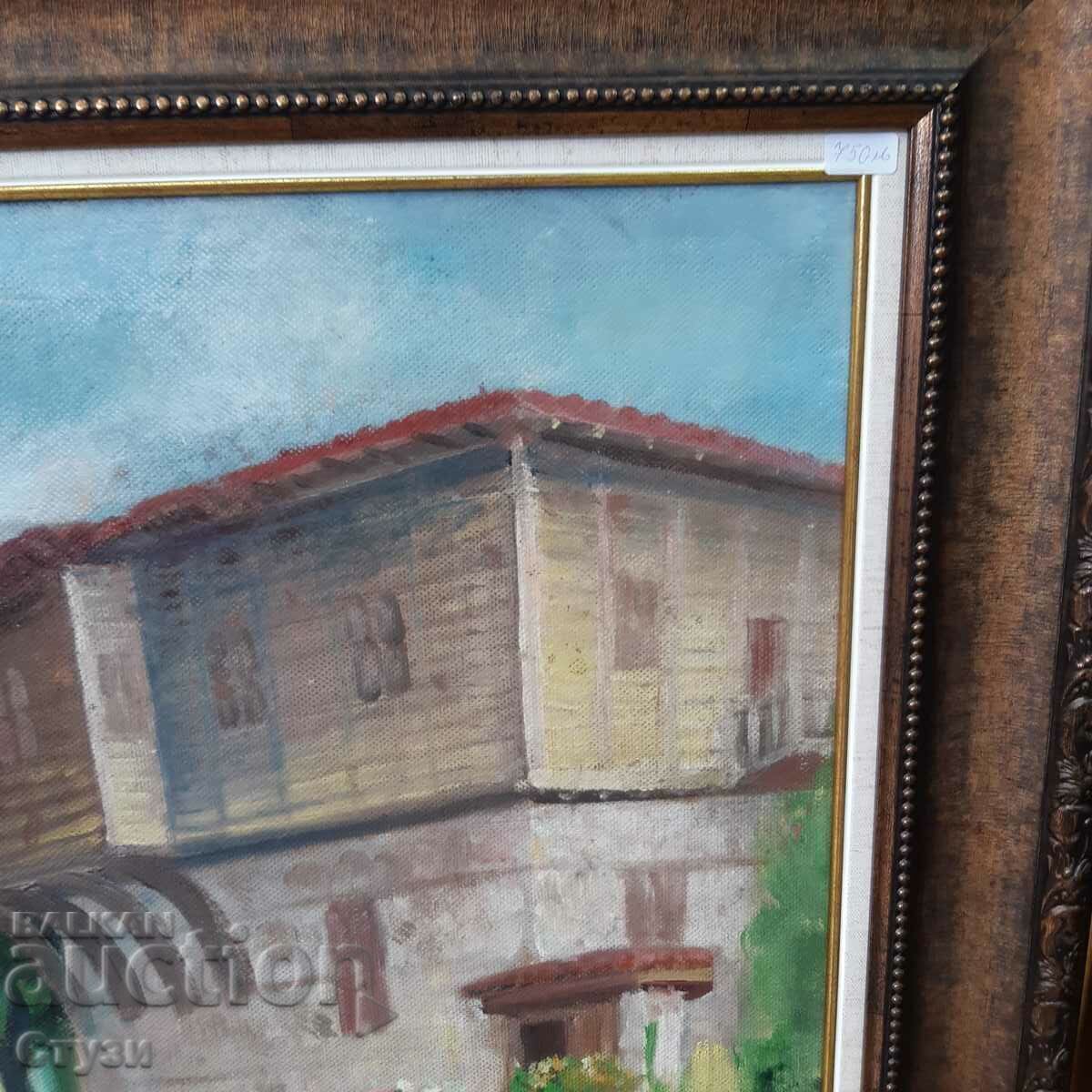 Pictură de Maria Nedkova (1925-2012), ulei, 50 x 67 cm - 5