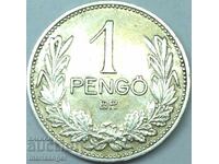 Hungary 1 Pengyo 1938 silver