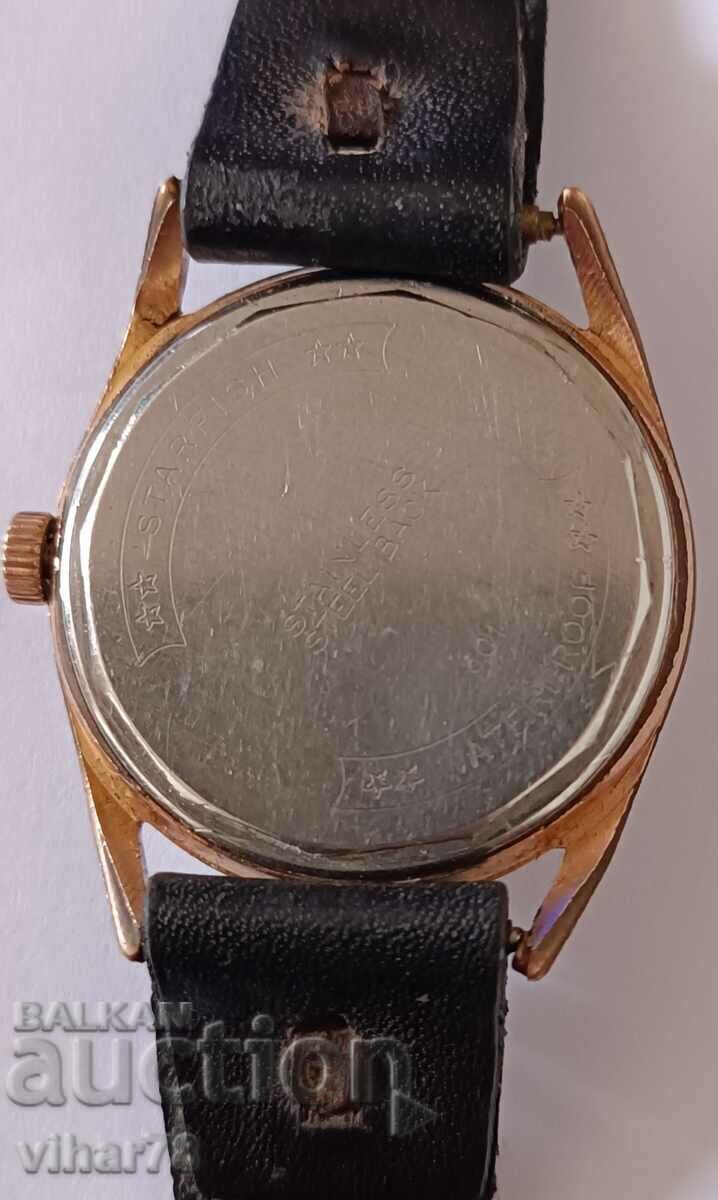 MEN'S GOLD WRIST WATCH - 6 MEN'S GOLD WRIST WATCH - 6