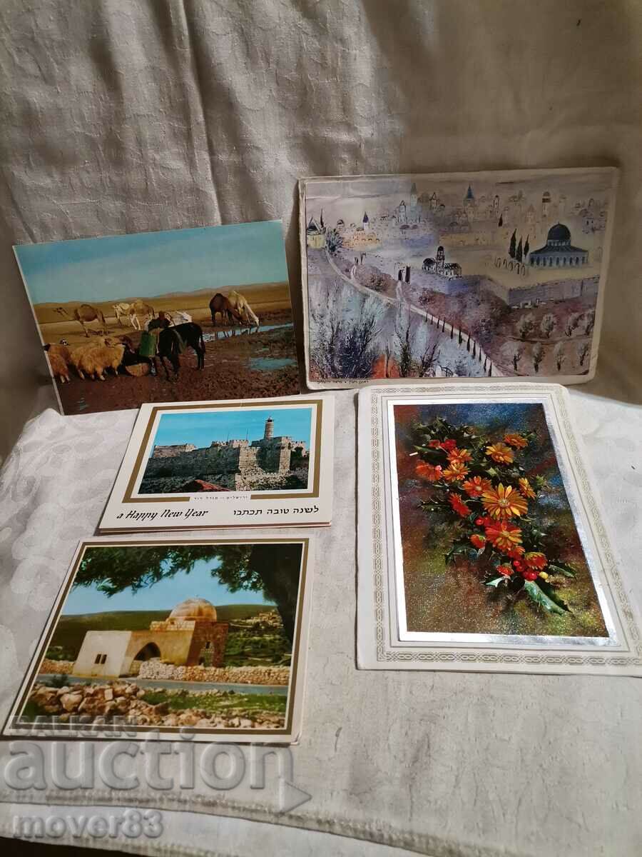 Cards Israel. 5 pieces