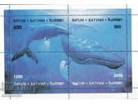 1994. Batumi - Georgia. Whales. Block. ILLEGAL STAMP.