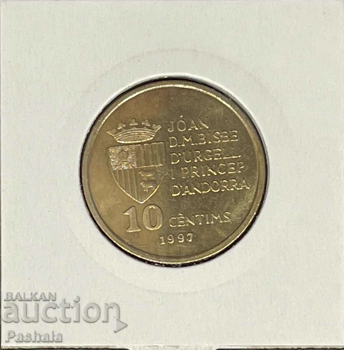 Andorra 10 centimes 1997 with price 10.00 BGN | € 5.11 Andorra 10 centimes 1997 with price 10.00 BGN | € 5.11