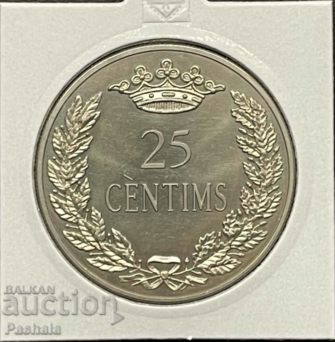 Andorra 25 de centi 1997