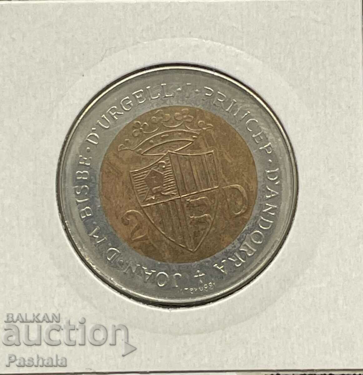 Andorra 2 Diners 1984. Σπάνιο. Σκίουρος. με τιμή 35.00 BGN | € 17.90 Andorra 2 Diners 1984. Σπάνιο. Σκίουρος. με τιμή 35.00 BGN | € 17.90