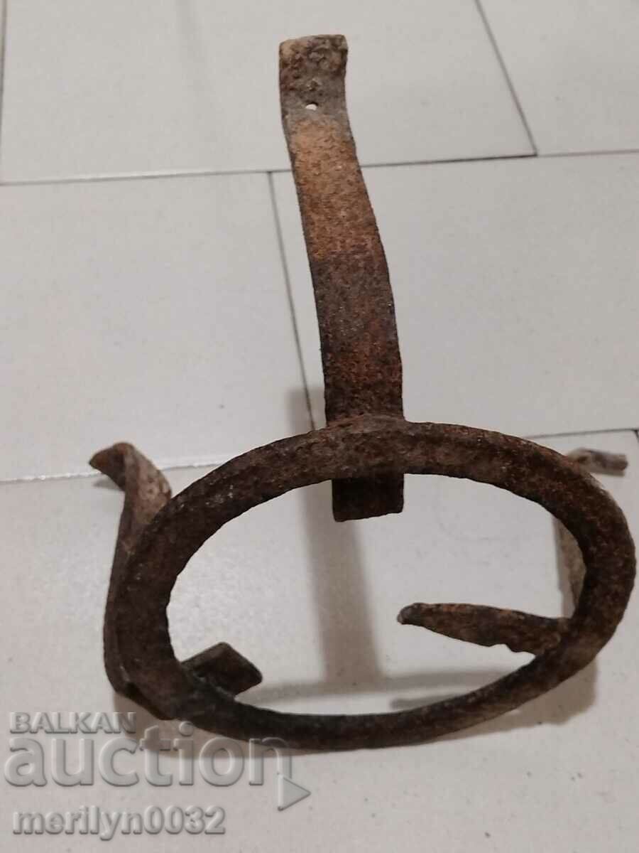 Δημοπρασία Αντίκα σφυρήλατο sajek εστία ψησταριά σφυρήλατο σίδερο πυροστιά