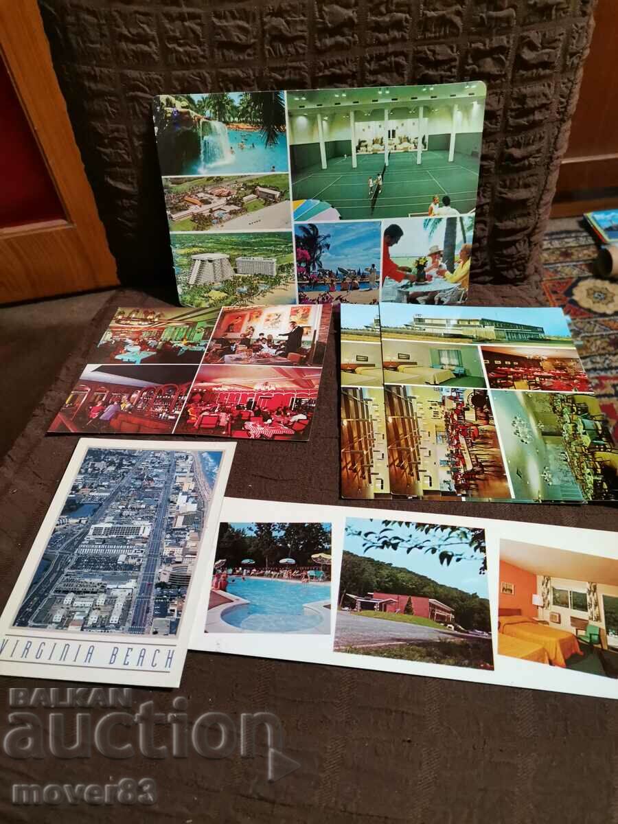 Postcards. USA. 6 pieces