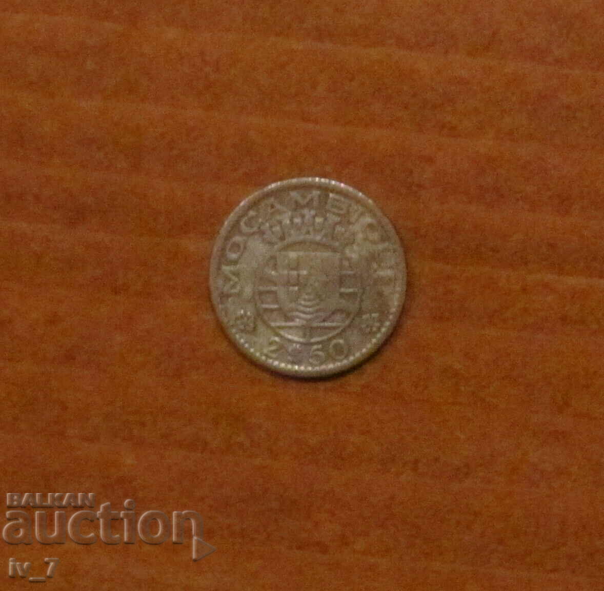 2.5 ESCUDOS 1953, Mozambique - Portuguese Colonial Empire with price 5.99 BGN | € 3.06 2.5 ESCUDOS 1953, Mozambique - Portuguese Colonial Empire with price 5.99 BGN | € 3.06