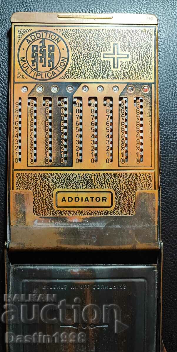 VINTAGE CALCULATOR SMETALO ADDIATOR 1920.