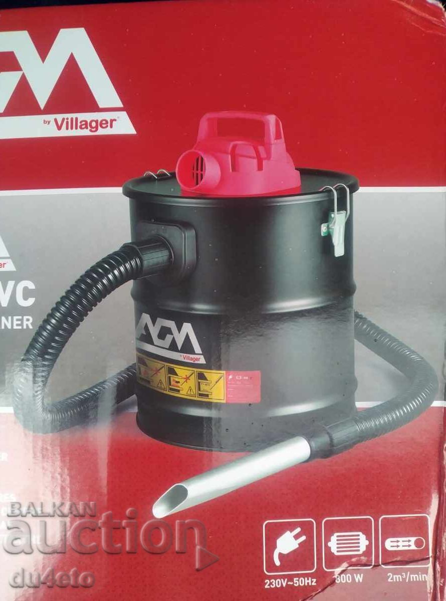 Ash vacuum cleaner for ashes, fireplaces, stoves, and coarse debris 18 L