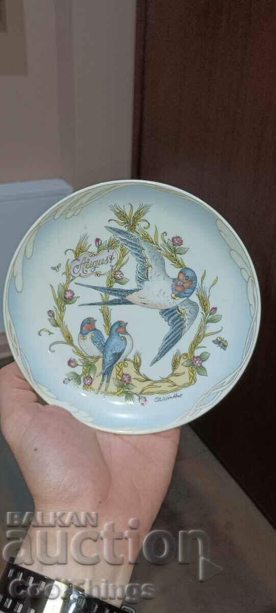 Marked collector's porcelain plate