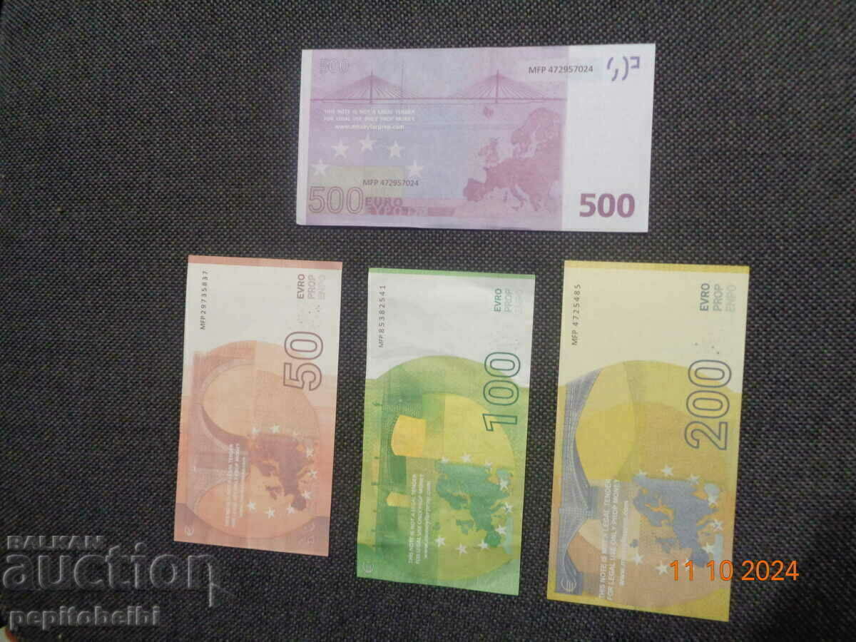 lot banknotes Europe - Euro - COPIES are with price 10.01 BGN | € 5.12