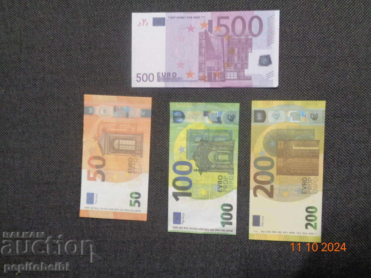 lot banknotes Europe - Euro - COPIES are