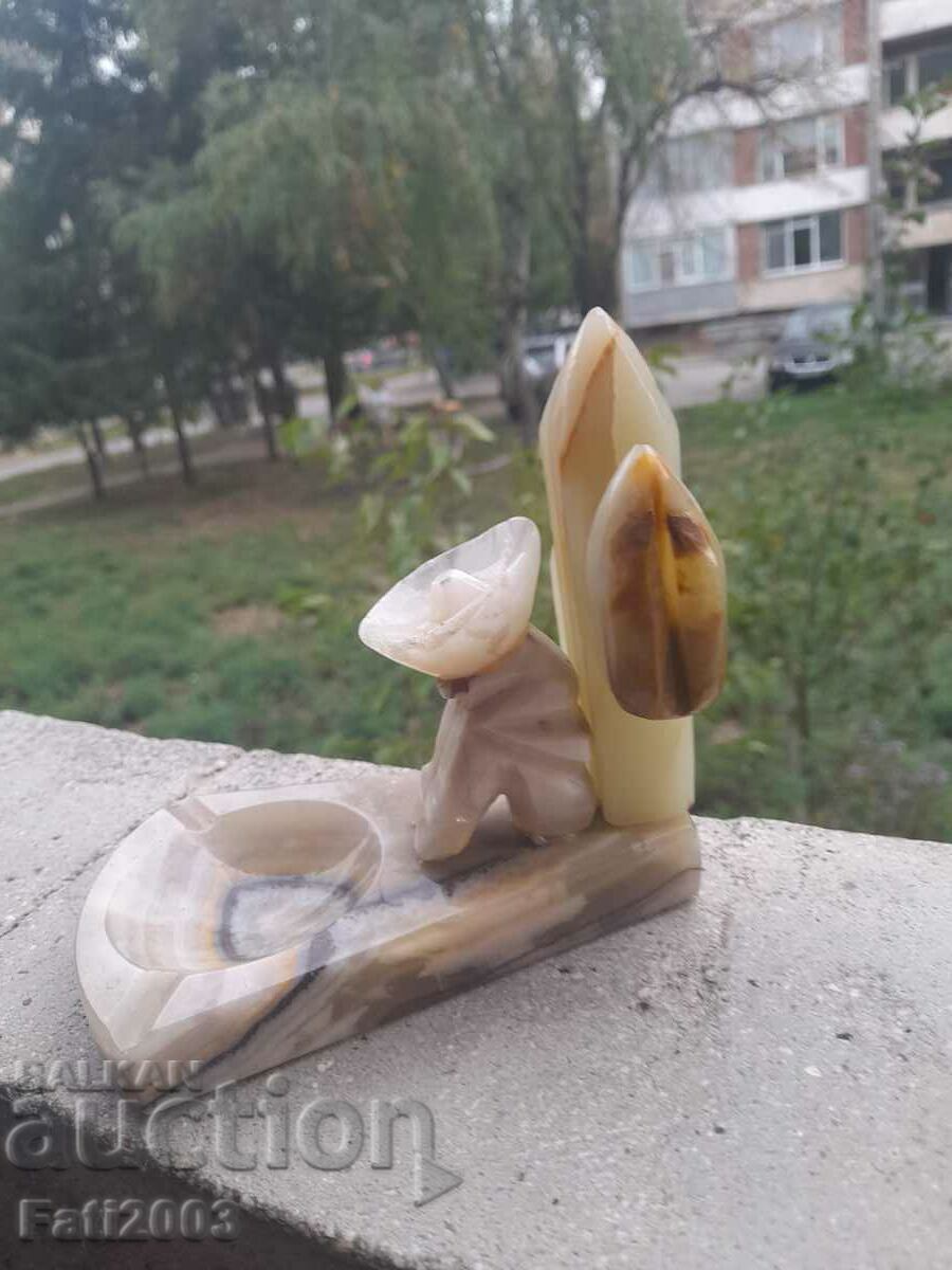 Mexican onyx ashtray